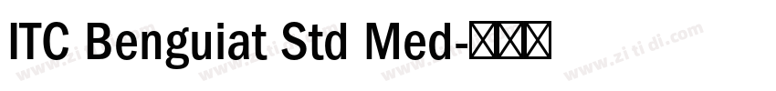 ITC Benguiat Std Med字体转换